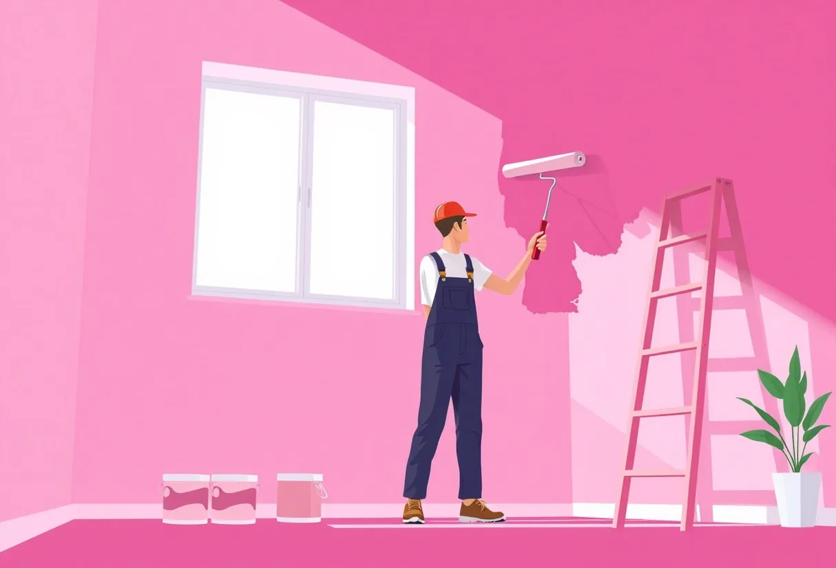 Peintre Achères 78260 en intervention sur un chantier
